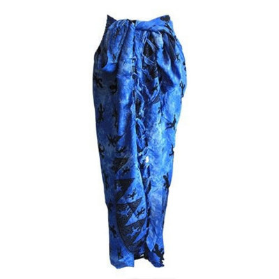 Bali Gecko Blue Rayon Sarongs & ScarvesLightweightStylishVersatile from B&Q