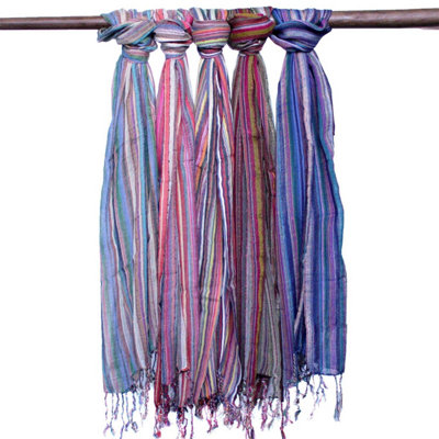  - Indian Boho Scarves22X72CmRandom PurplesCottonVersatile Accessory