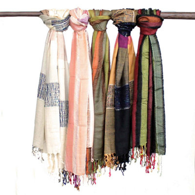  - Large Indian Boho Green Scarves28X72CmCottonVersatile & Stylish