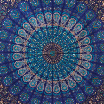 Double Cotton Mandala Bedspread & Wall HangingHandmade Indian Decor from B&Q