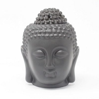 Buddha Head Oil BurnerDark BrownModern Fragrance & Wax Melts from B&Q