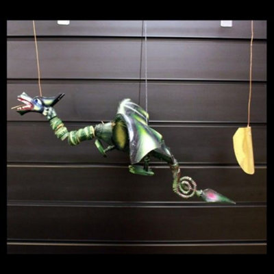  - Large Green Coconut Dragon MobileHandmade Garden & Indoor Decor