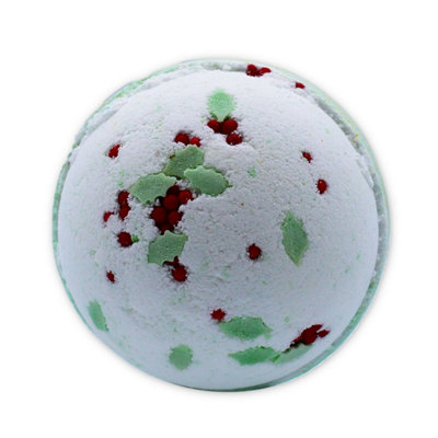  - Festive Holly Berry & Mistletoe Christmas Bath BombHoliday Relaxation