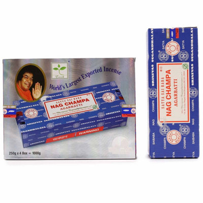 Satya Nagchampa Incense 250GUplifting & Purifying Fragrance from B&Q