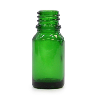  - 10Ml Clear Green Bottle For Essential & Fragrance Oils With Lid