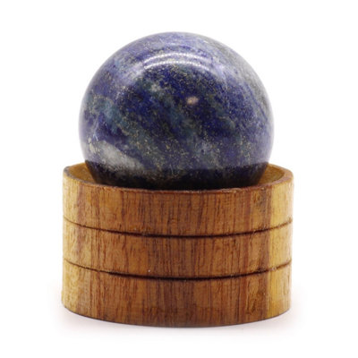 Afghan Lapis 40mm Gemstone Sphere With StandCollector & Spiritual Display