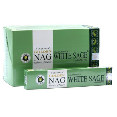 Golden Nag White Sage IncenseCleansing & Meditation Smudge (15G) from B&Q