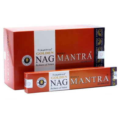15G Golden Nag Mantra Incense For Meditation & Relaxation from B&Q