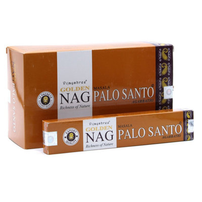 15G Golden Nag Palo Santo Incense Sticks For Cleansing & Relaxation from B&Q