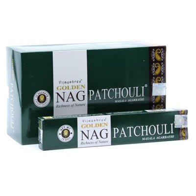 15G Golden Nag Patchouli Incense Sticks For Meditation & Relaxation from B&Q