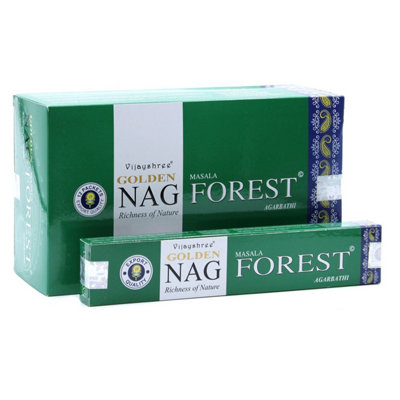 15G Golden Nag Forest IncenseNatural Earthy Aroma For Relaxation & Meditation from B&Q