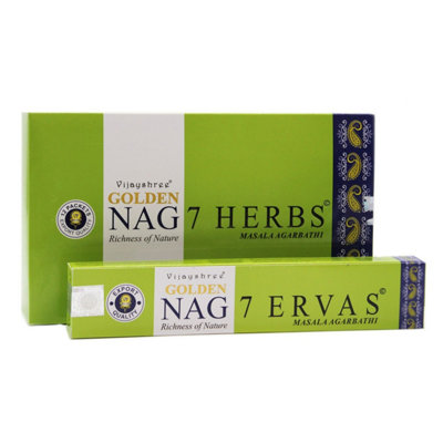 Golden Nag Seven Herbs Incense SticksRelaxing Herbal Fragrance from B&Q