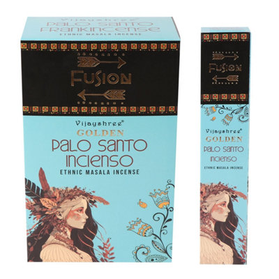 15G Golden Palo Santo & Frankincense Incense For Meditation & Rituals from B&Q