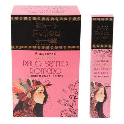 15G Golden Palo Santo & Rosemary Incense Sticks For Meditation & Relaxation from B&Q
