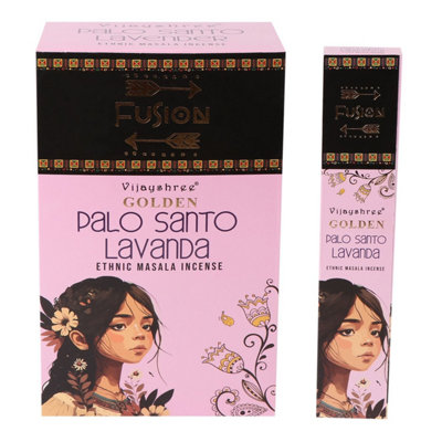 Golden Palo Santo & Lavender Incense SticksRelaxing Aromatherapy (15G) from B&Q