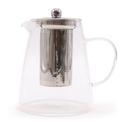 Glass Infuser Teapot Flask 950MlClearStovetop SafeGift Box