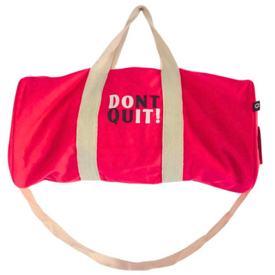  - Don't Quit Gym BagCherry PinkStylish & Durable Workout Bag