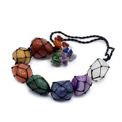 Seven Chakra Stones Pendant For Balance & Meditation from B&Q