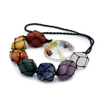 Hanging Chakra Tree Of Life Pendant For Meditation & Spiritual Growth from B&Q