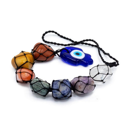 Hansa Hanging Chakra Stone Pendant For Meditation & Spirituality from B&Q