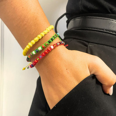 B&Q Handmade Friendship Bracelets With Tiny Forever Beads - Colorful & Delicate