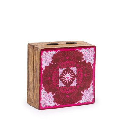 Hop Hare Small Enamel Square Box With Heart & Cupid Design from B&Q