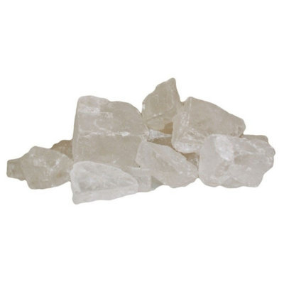 White Crystal Himalayan Chunks 1KgNatural Decor & Healing Stones from B&Q
