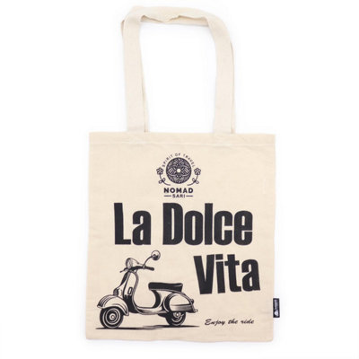  - La Dolce Vita Natural Cotton Tote BagLightweight & Stylish