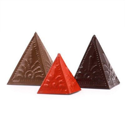 Bali Artisan Incense Powder Mould Set 3 Sizes In Light & Dark Brown from B&Q