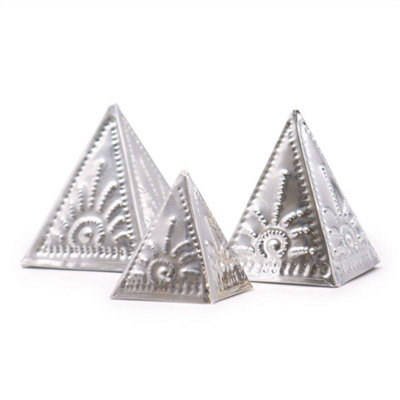 Unpainted Incense Powder Mould Set 3 Pyramids For Aromatherapy from B&Q