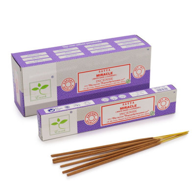 Satya Incense 15G MiracleWhite Sage & Lavender For Relaxation from B&Q