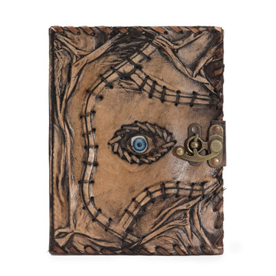 Brown Tan Evil Eye Journal160 Deckle Edges20X15Cm from B&Q