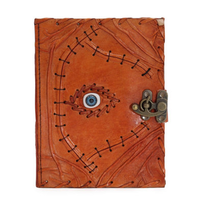 Light Brown Tan Evil Eye Journal160 Deckle Edges20X15Cm from B&Q
