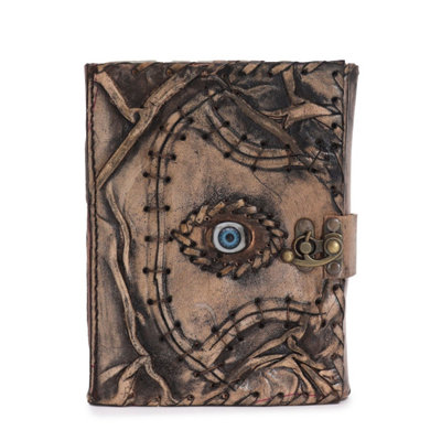 Brown Tan Evil Eye Journal160 Deckle Edges17X12.5Cm from B&Q