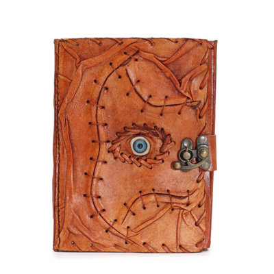 Light Brown Tan Evil Eye Journal160 Deckle Edges17X12.5Cm from B&Q