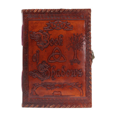 Large Dark Tan Book Of Shadows200 Deckle-Edged Pages25X18Cm from B&Q