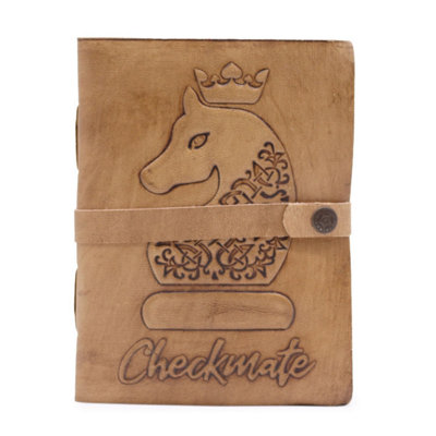 Checkmate Light Tan Journal200 Deckle-Edged Pages20X15Cm from B&Q