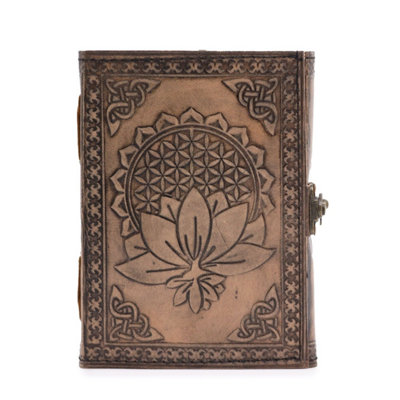 Lotus Mandala Esoteric NotebookAntique Grey200 Pages17.5X12.5Cm from B&Q
