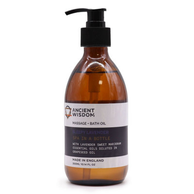 Sleepy Lavender Aromatherapy Massage & Bath Oil 300Ml For Relaxation from B&Q