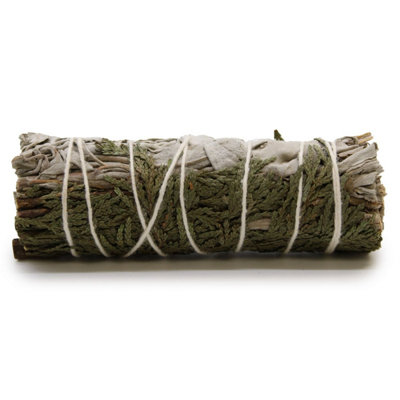 White Sage & Cedar Smudge Stick10Cm For Cleansing & Purification from B&Q