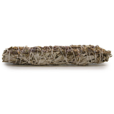  - White Sage & Lavender Smudge Stick22.5Cm For Spiritual Cleansing