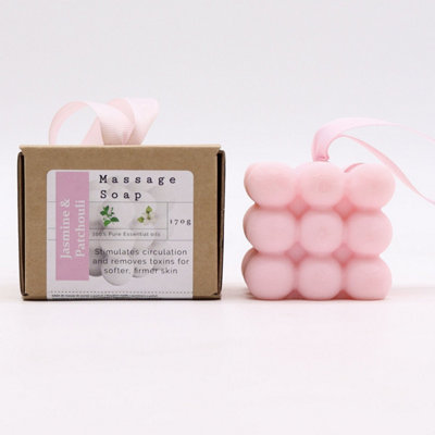 Boxed Jasmine & Patchouli Massage Soap Bars For Skin Detox & Firming from B&Q