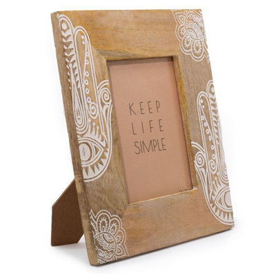 Hansa White Mango Wood Picture Frame For 13X18Cm Photos from B&Q