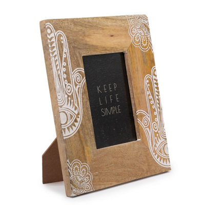 Hansa White Mango Wood Picture Frame For 10X15Cm Photos from B&Q