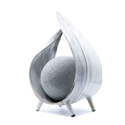 Natural Coconut Shell LampWhitewash Wrapover For Cozy Ambiance from B&Q