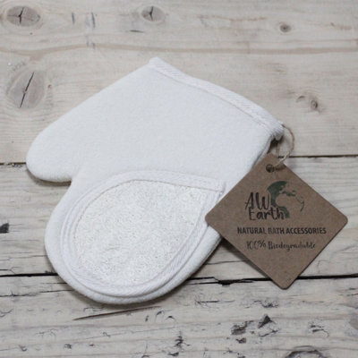 Natural Loofah Body Scrub Glove For Gentle Exfoliation & Smooth Skin from B&Q