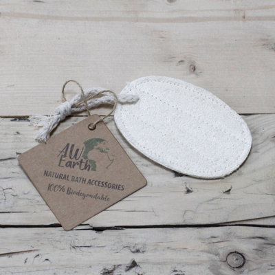 Natural Oval Loofah Body Scrub For Gentle Exfoliation & Skin Refresh from B&Q