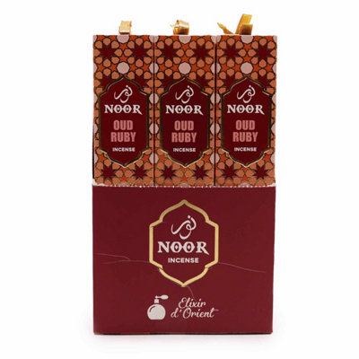 Noor Oud IncenseRubyLuxuriousWarm Aroma For Relaxation & Meditation from B&Q