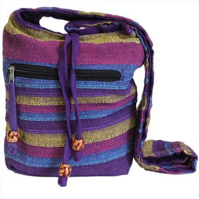 Nepal Sling Bag With Wild FlowersStylish Travel Accessory & Organizer from B&Q