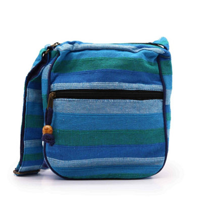 Large Nepal Sling Bag With Adjustable StrapBlue Rivers from B&Q